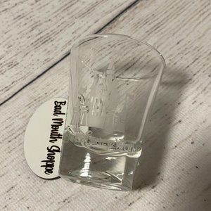 Walt Disney World Cinderella's Castle Clear Etched Souvenir Shot Glass
